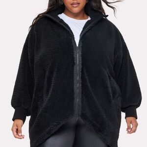 NWT Fabletics Oversize Teddy Cocoon Jacket